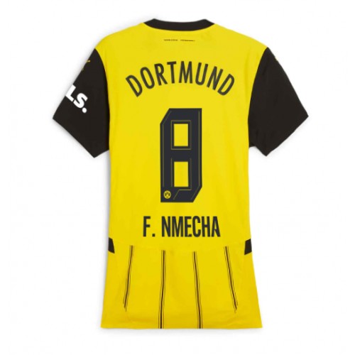 Fotballdrakt Dame Borussia Dortmund Felix Nmecha #8 Hjemmedrakt 2024-25 Kortermet